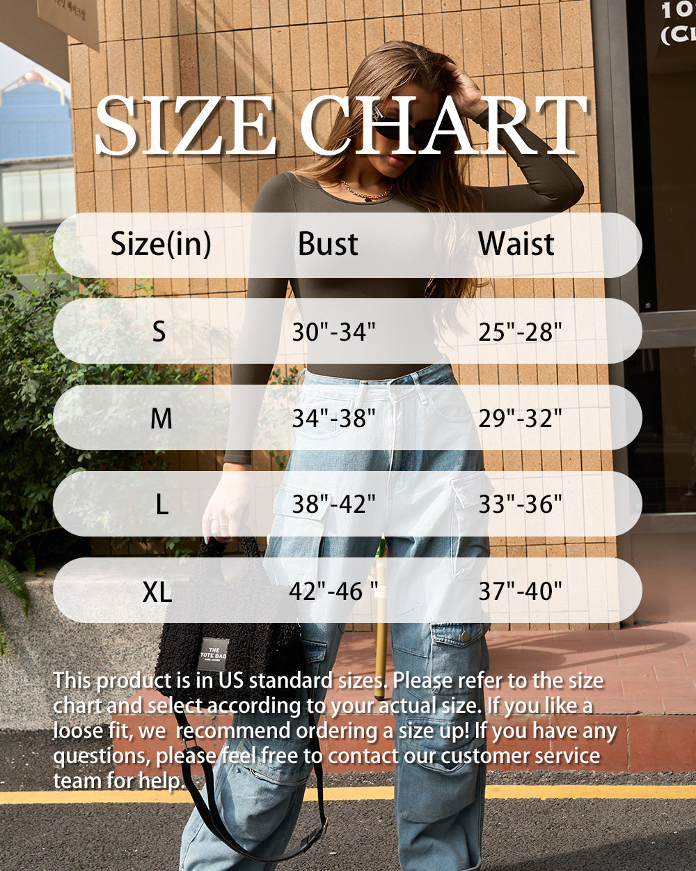 Ribbed Long Sleeve Crew Neck Bodysuits