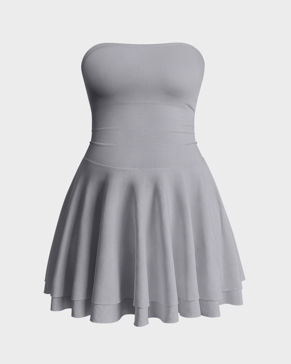 Ruched Waist Ruffle Corset A-line Dresses