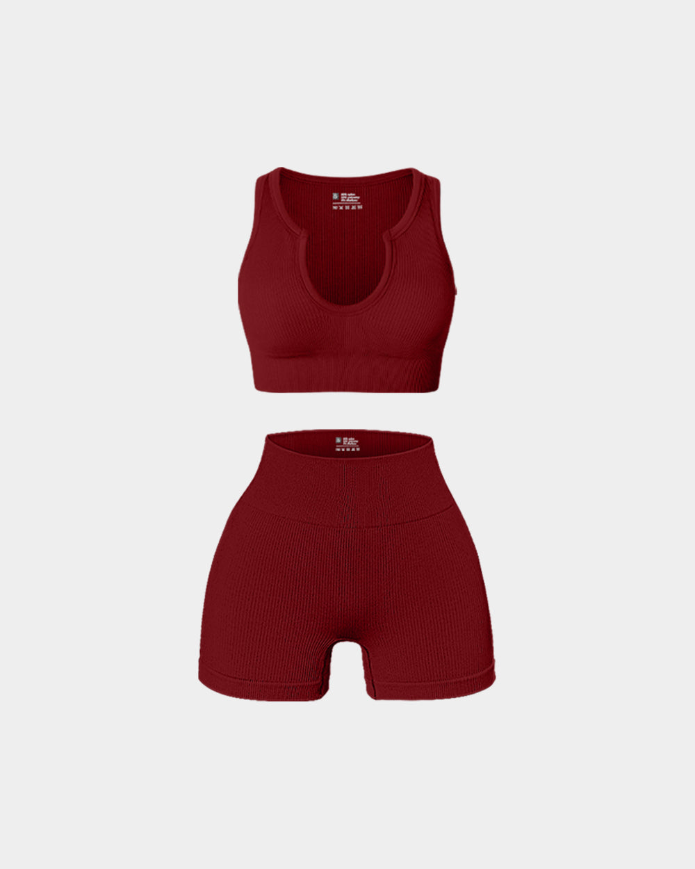 High Waist Leggings with  Cloud-Shaped Collar Sports Bra Exercise Set