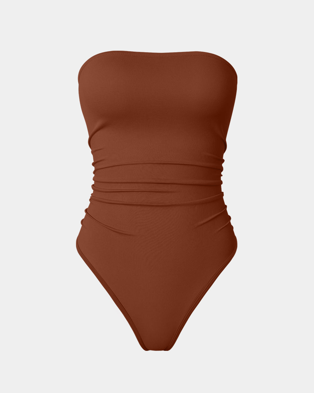 Strapless Ruched Stretch Bodysuits