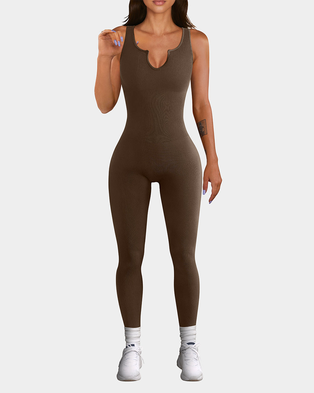 Cloud-Shaped Collar Sport Jumpsuits