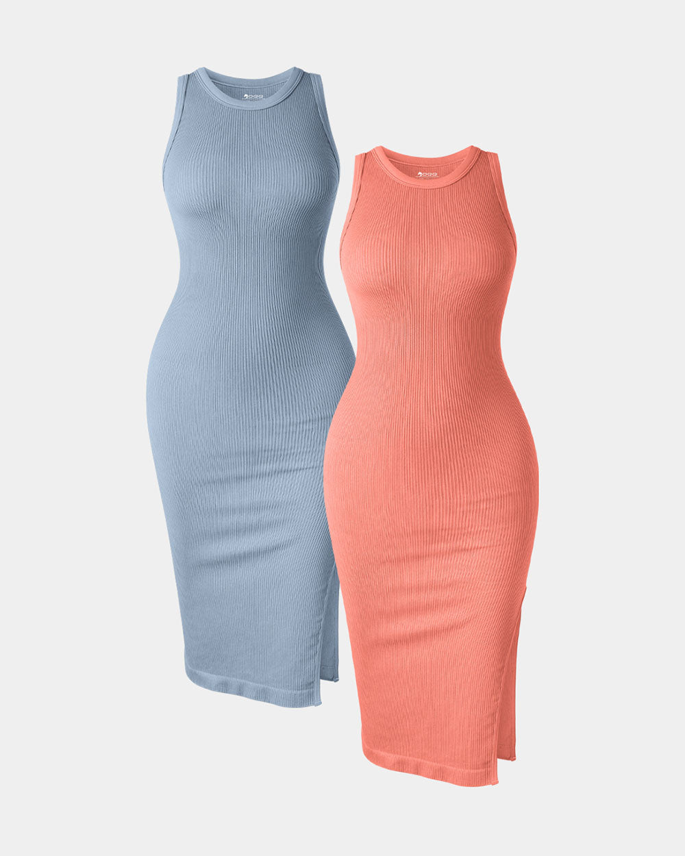 Halter Neck  Split Tank Dresses