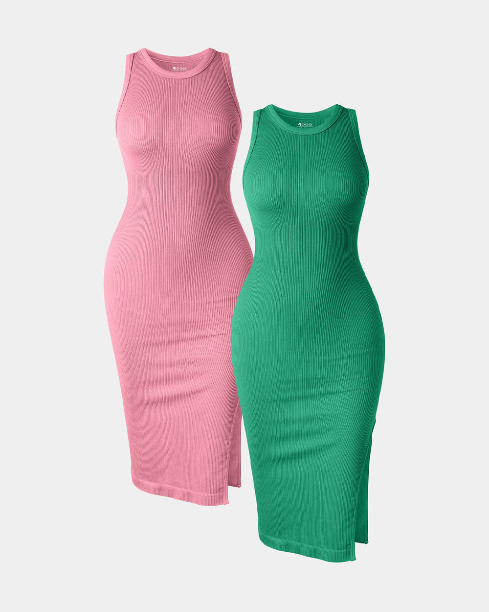 Halter Neck  Split Tank Dresses
