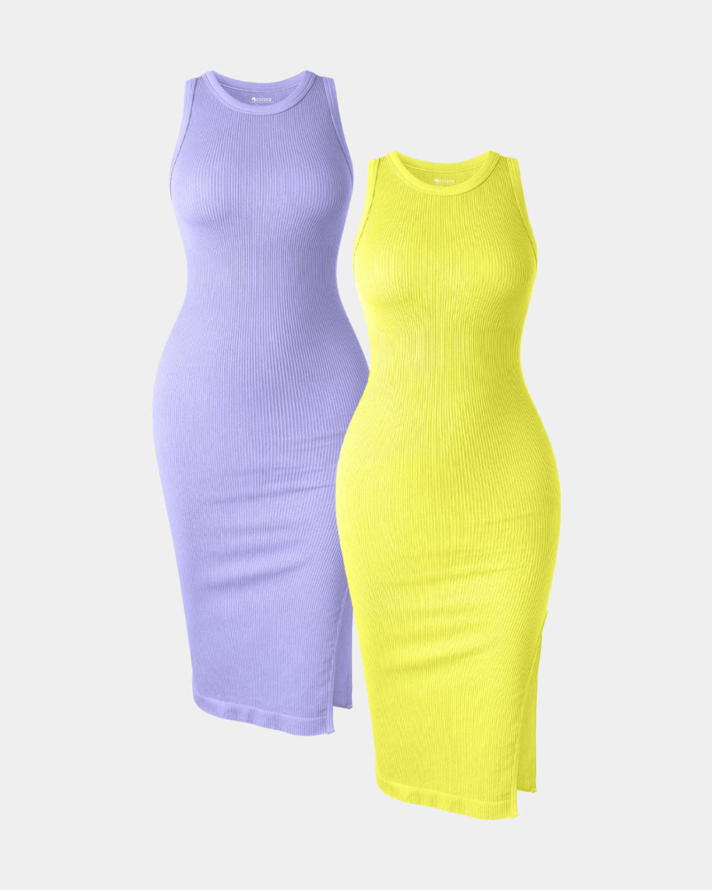 Halter Neck  Split Tank Dresses