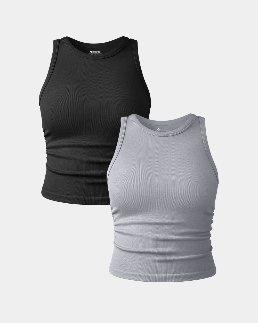 Crew Neck Sleeveless Crop Camis