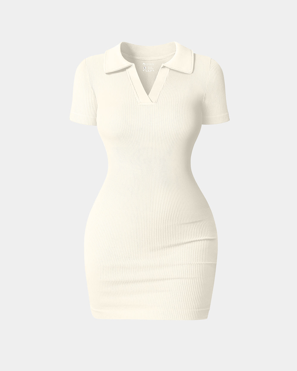 Sexy Ribbed Short Sleeve Mini Dress