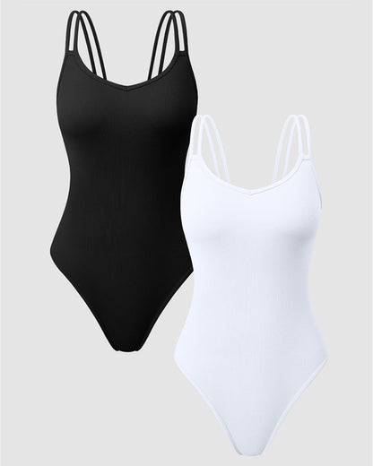 Double shoulder straps Bodysuits