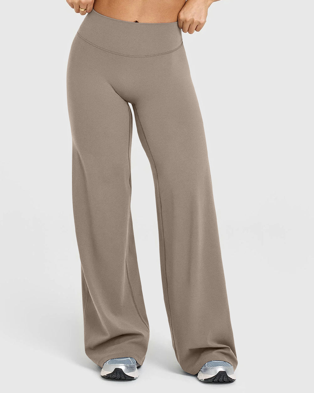 High Waist Stretch Casual Soft Straight Leg Bottoms