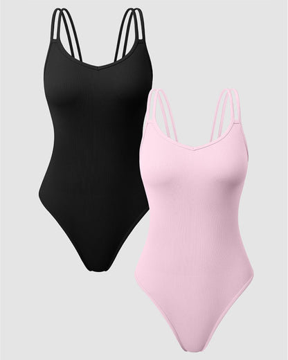 Double shoulder straps Bodysuits