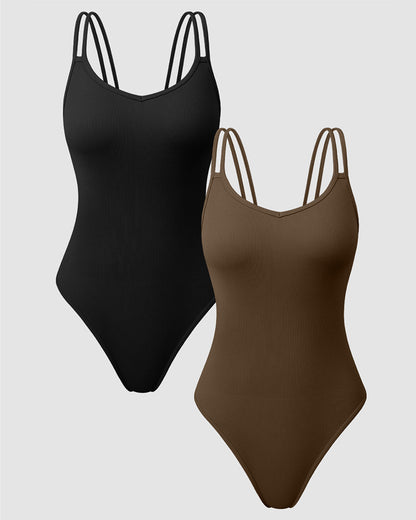 Double shoulder straps Bodysuits