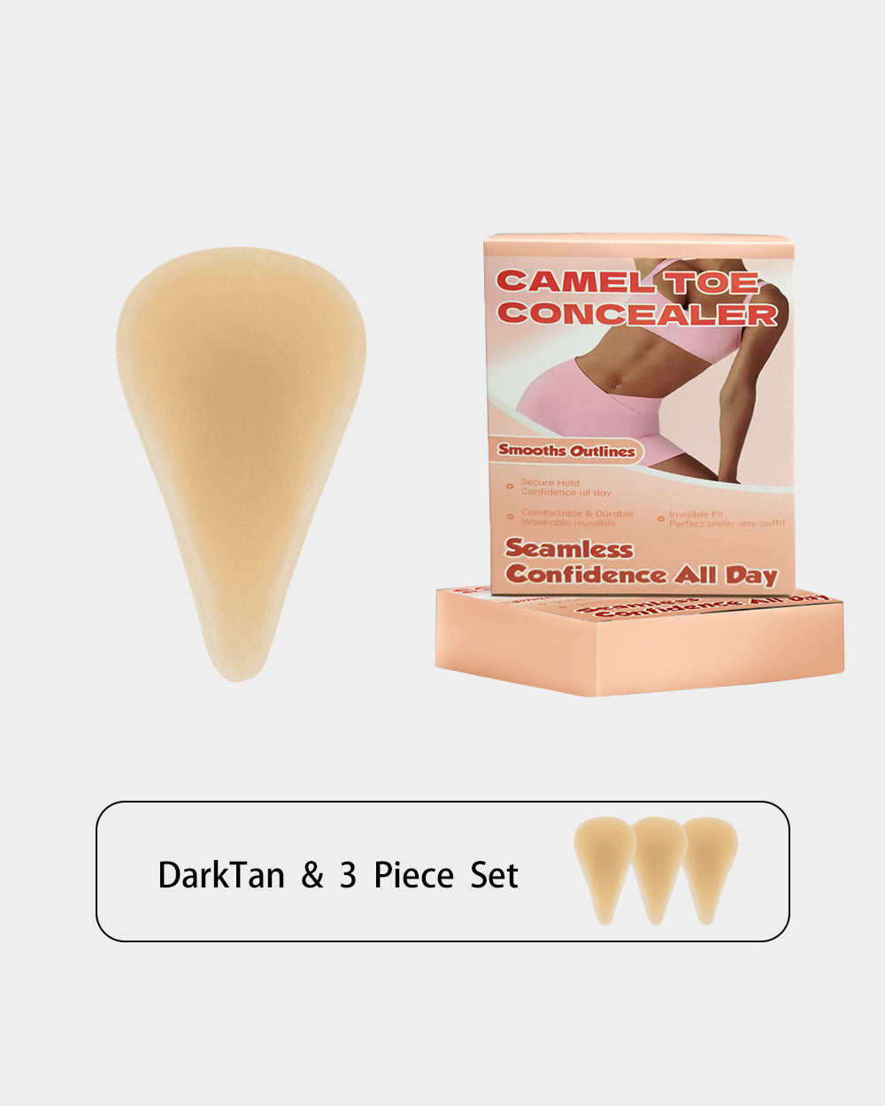 Teardrop-shaped Privacy Pads