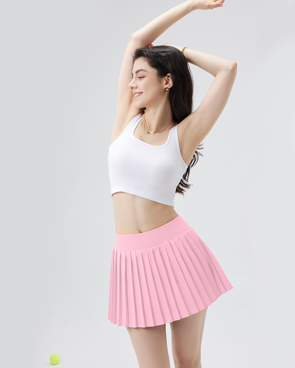 A-Line Pleated Mini Skirts