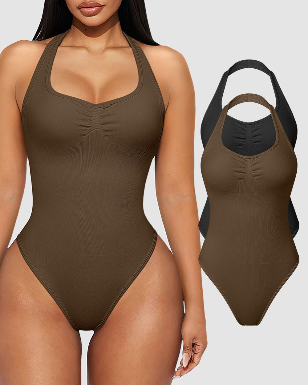 Women's 2 Piece Backless Bodysuits