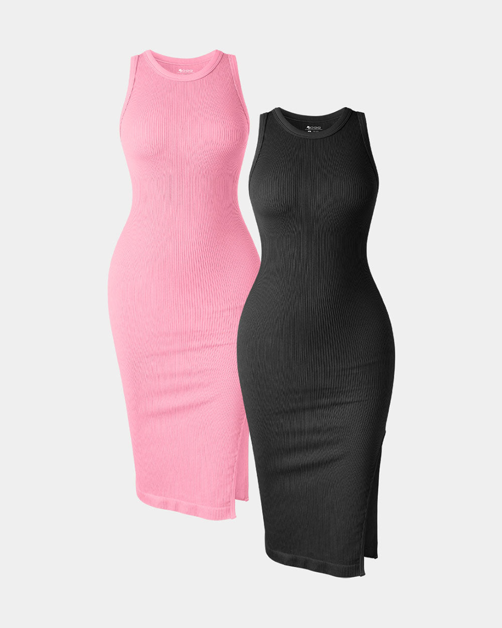 Halter Neck  Split Tank Dresses