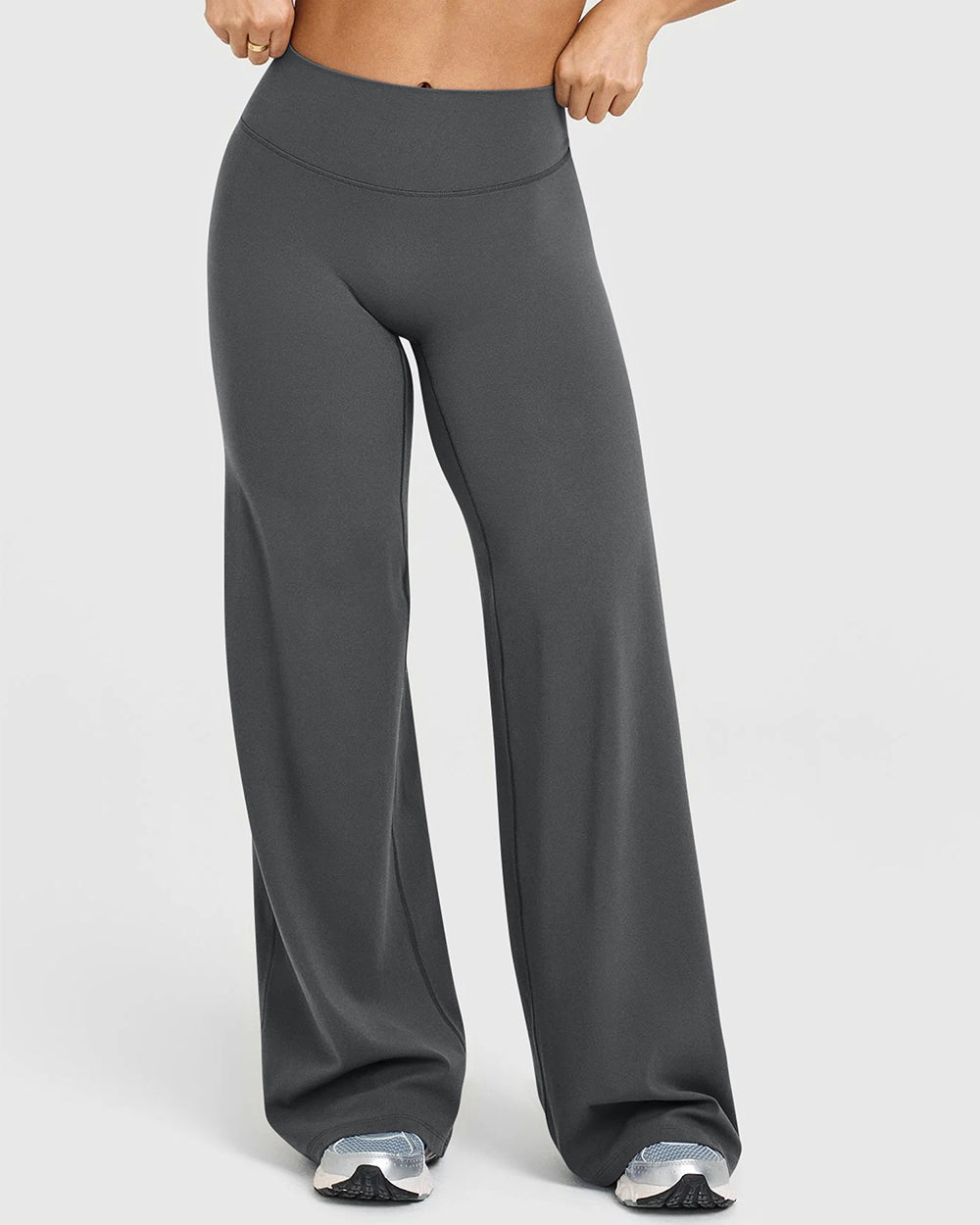 High Waist Stretch Casual Soft Straight Leg Bottoms