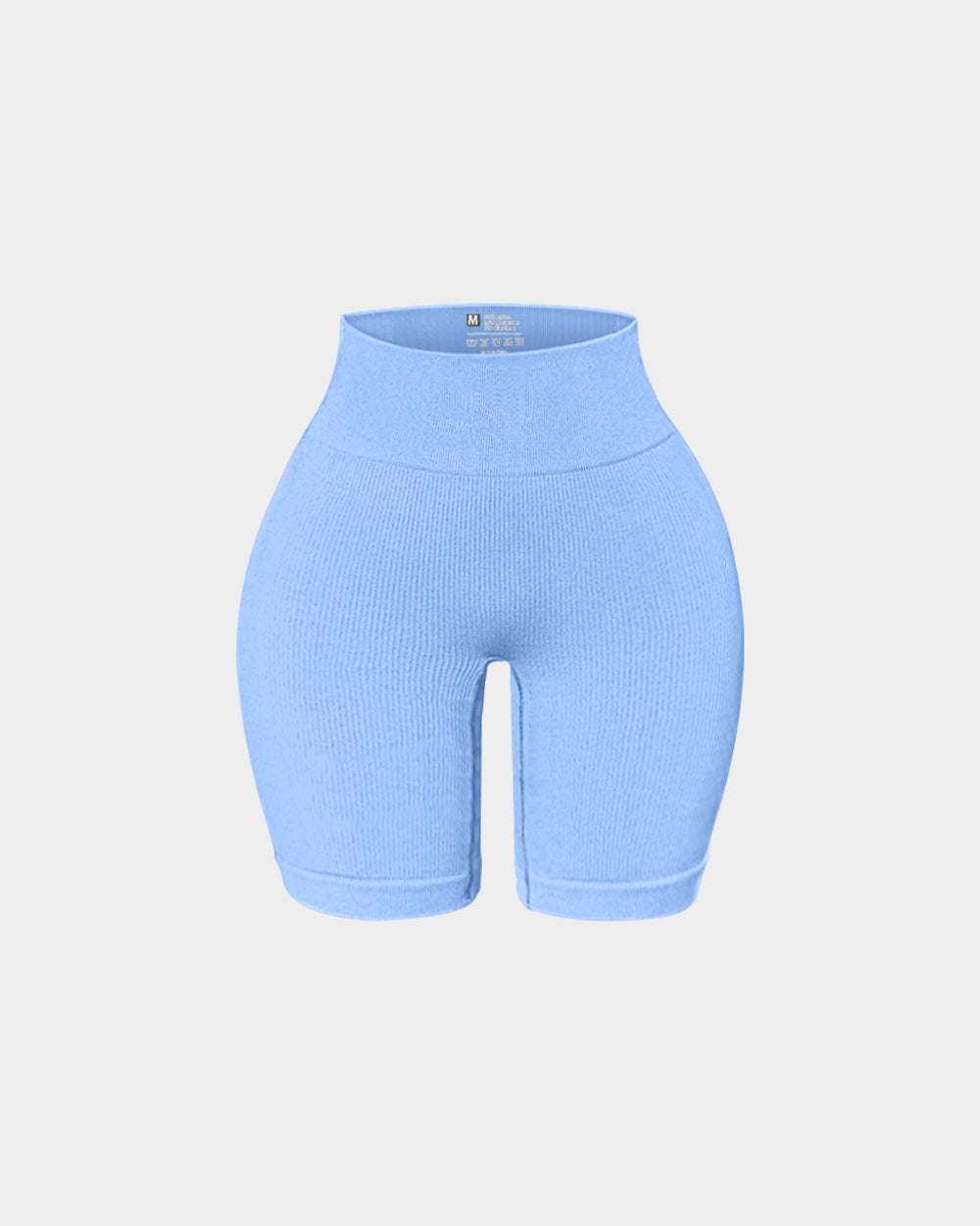 High Waisted Ribbed Seamless Tummy Control Shorts