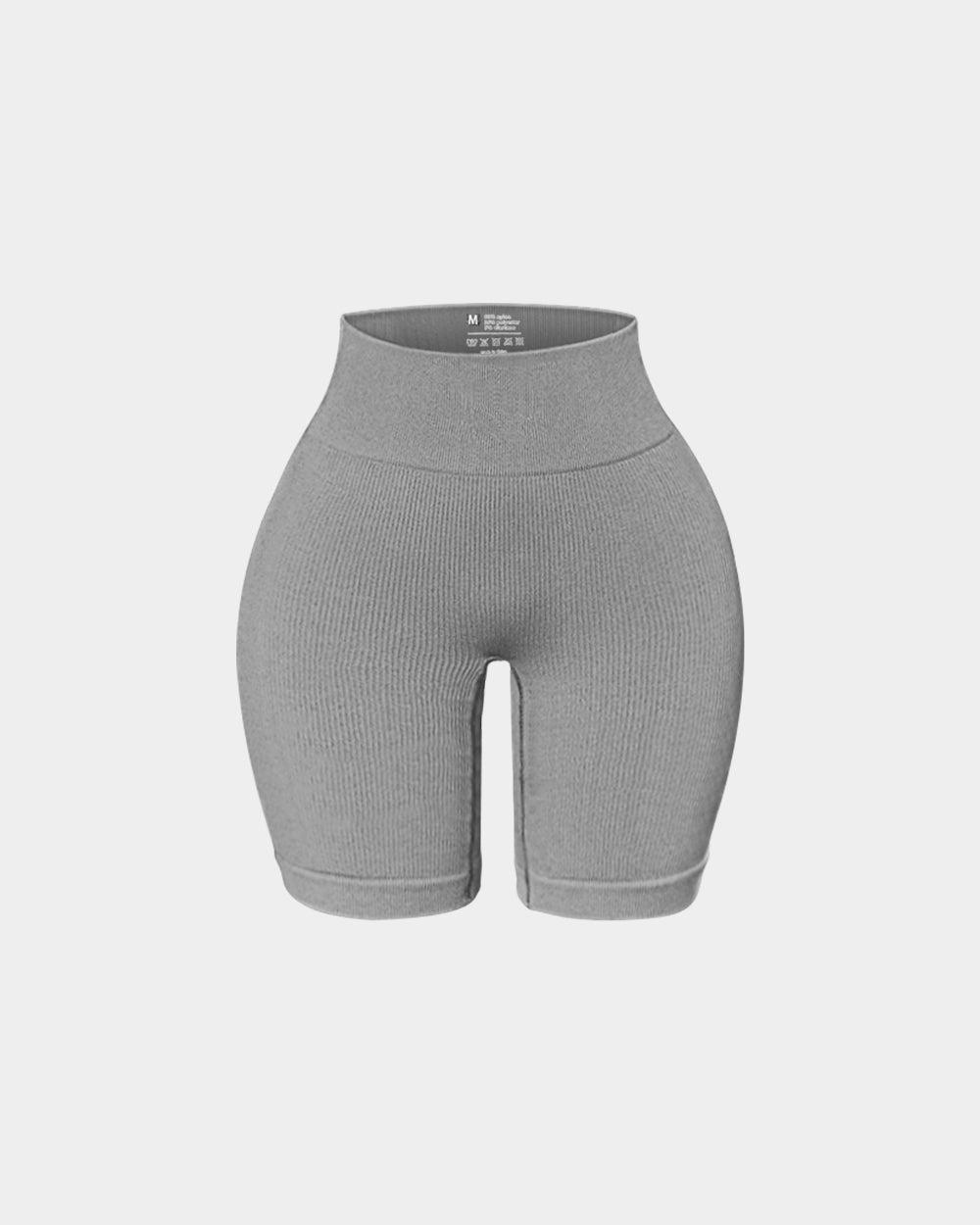 High Waisted Ribbed Seamless Tummy Control Shorts