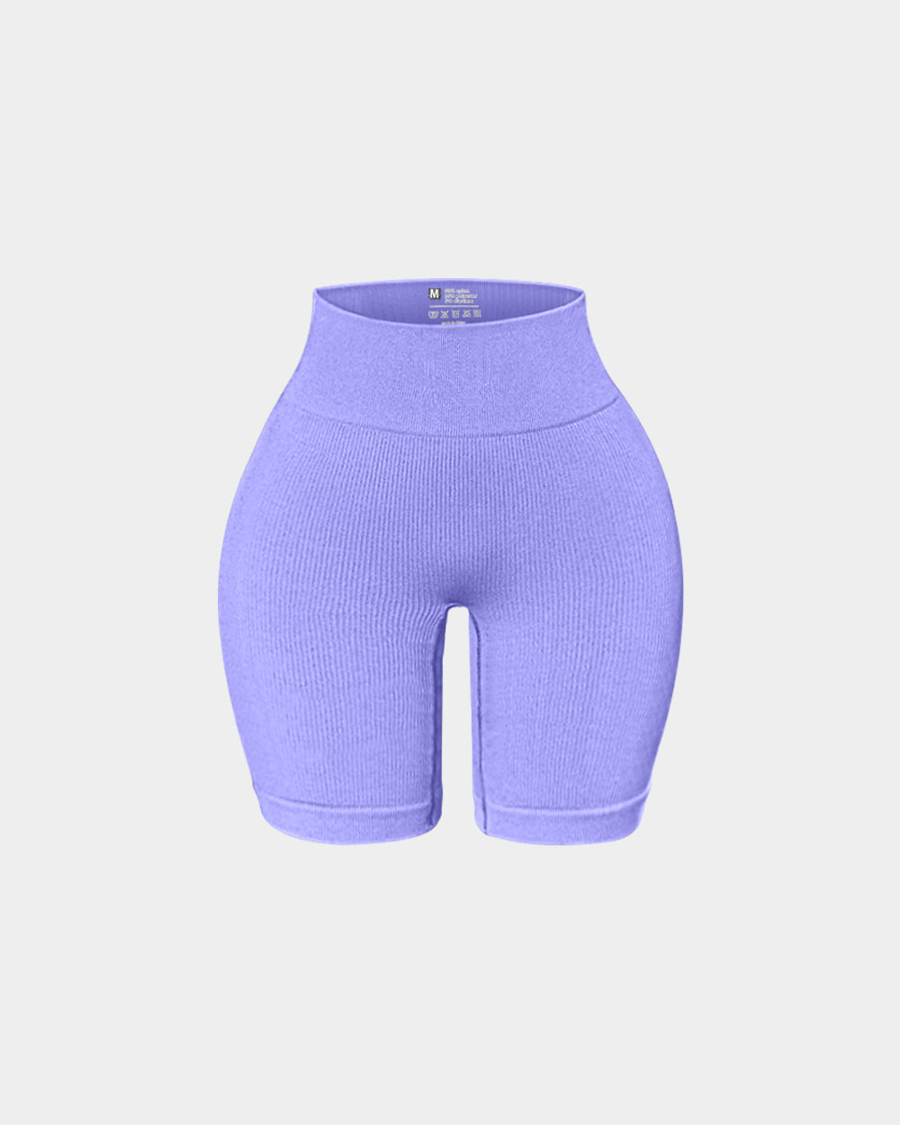 High Waisted Ribbed Seamless Tummy Control Shorts