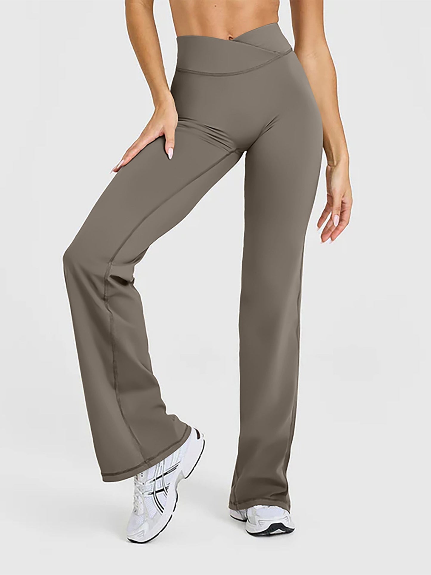 High-Waisted With a Compressive Wrap Waistband Pants