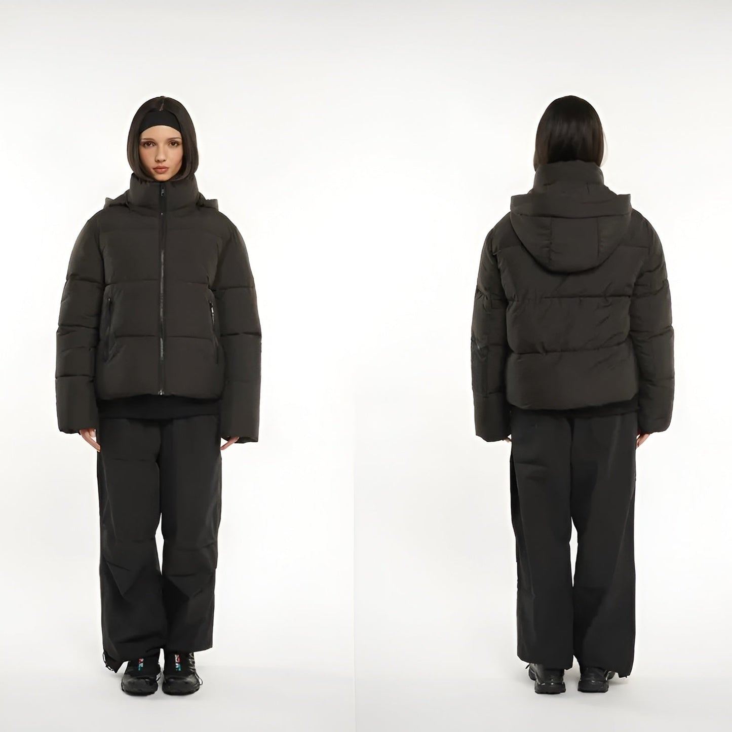 Aveline Fitted Hooded Puffer Jacket
