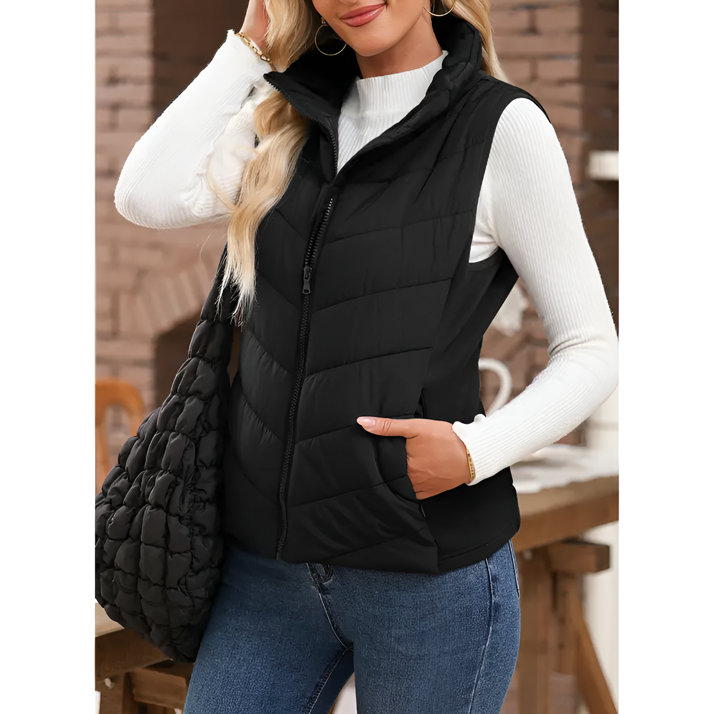 Aveline Quilted Puffer Vest