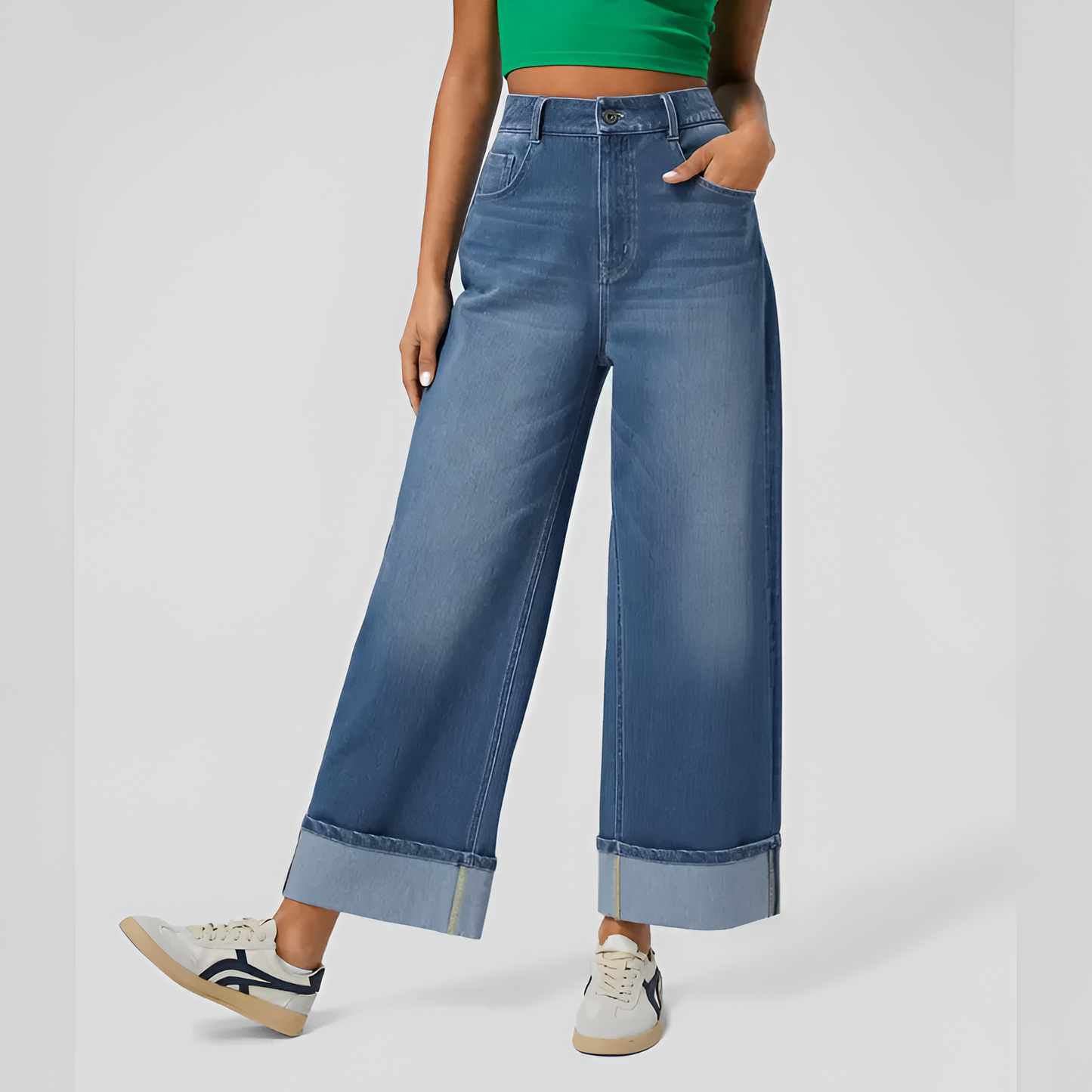 Elora Flex Wide-Leg Jeans