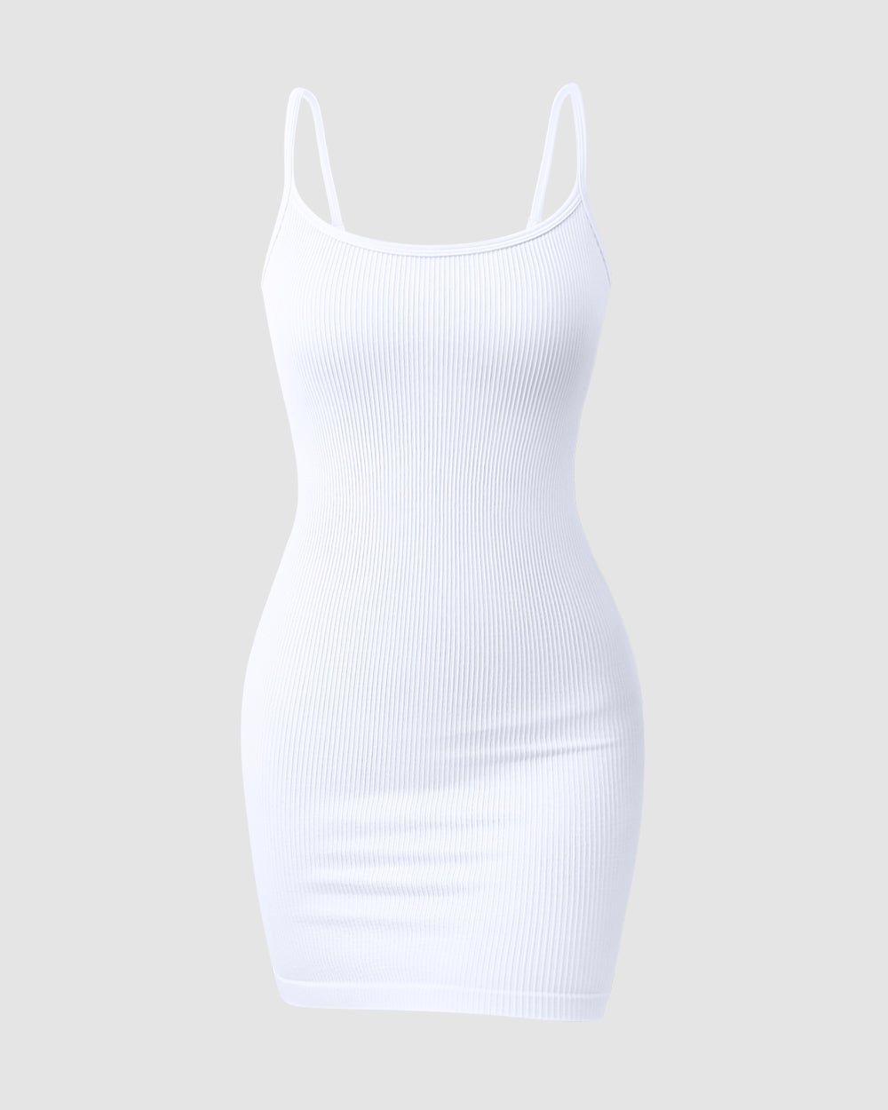 Ribbed Sleeveless  Strips  Dress