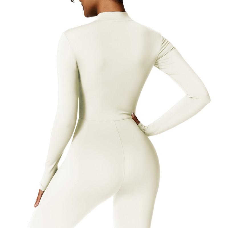 Aveline Thermal Jumpsuit – Long Sleeve Zip-Up One-Piece
