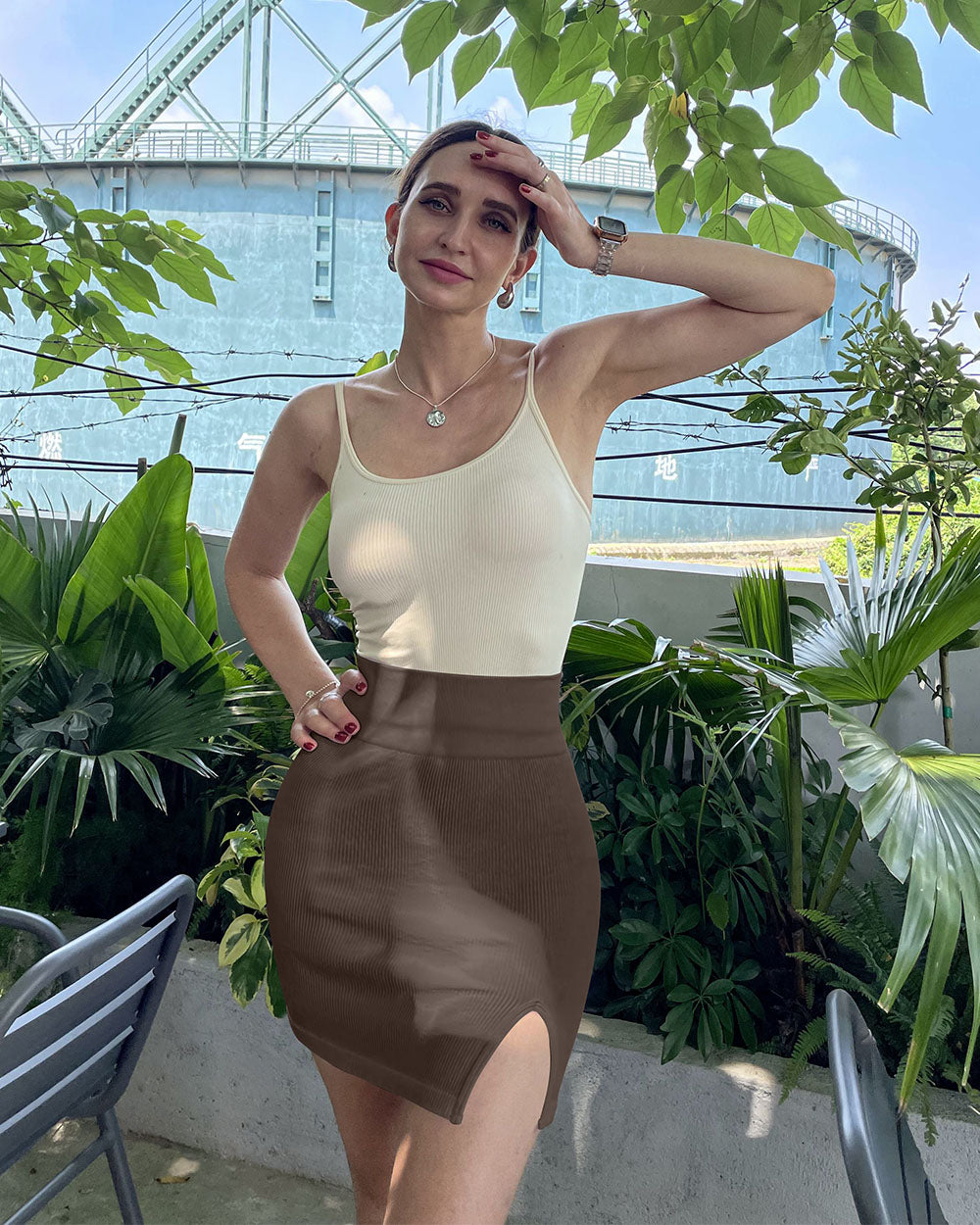 High Waist Mini Skirt