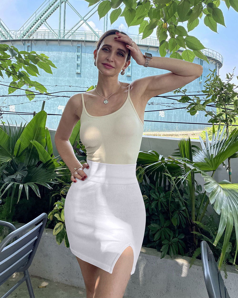 High Waist Mini Skirt