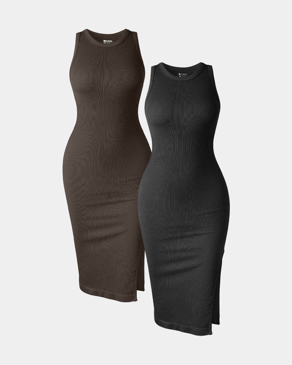 Halter Neck  Split Tank Dresses