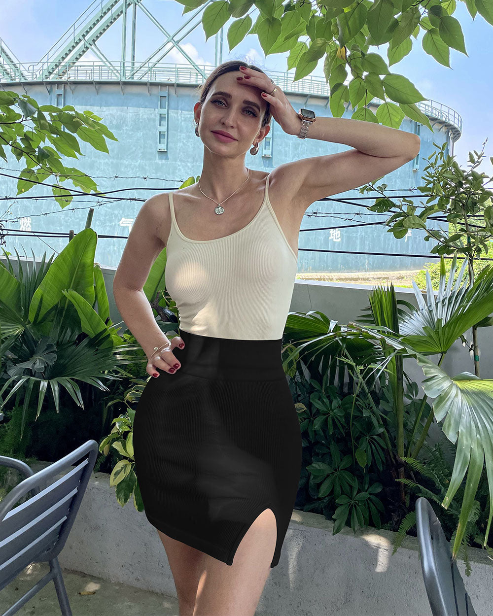 High Waist Mini Skirt