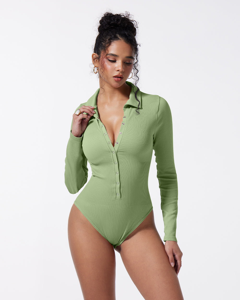 Ribbed Long Sleeve Bodysuits