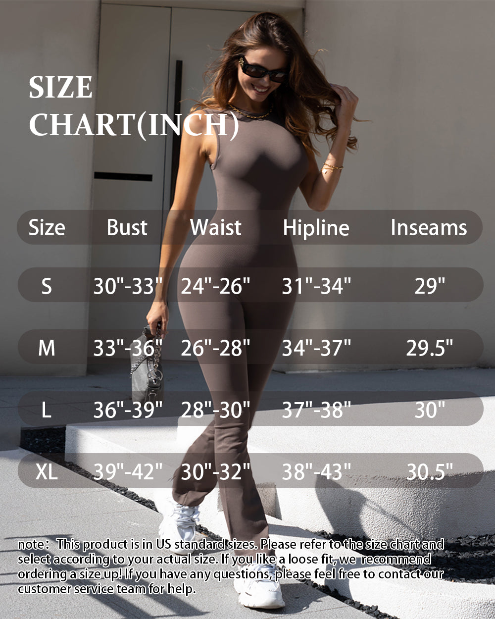 Crew Neck Sleeveless Bell Flare Jumpsuits