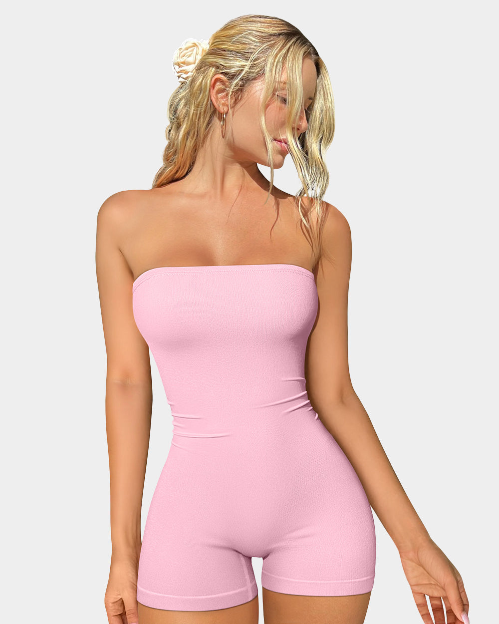 Strapless Basic Rompers