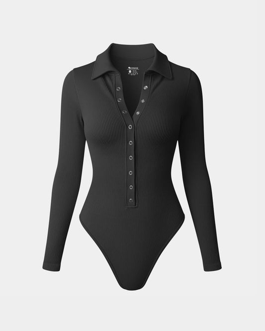 Ribbed Long Sleeve Bodysuits