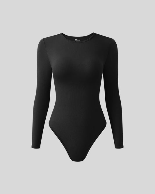 Round Neck Long Sleeve Bodysuits