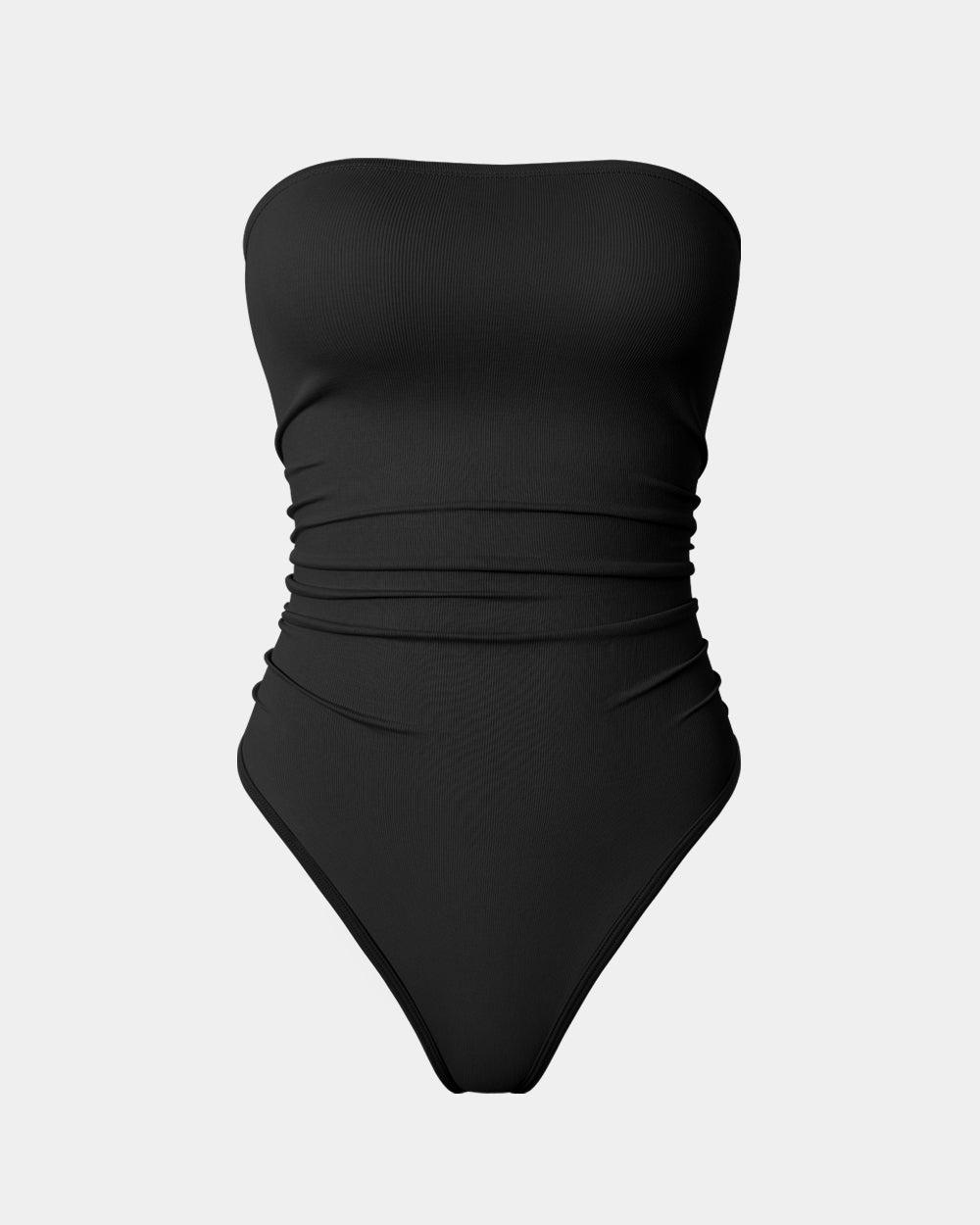 Strapless Ruched Stretch Bodysuits