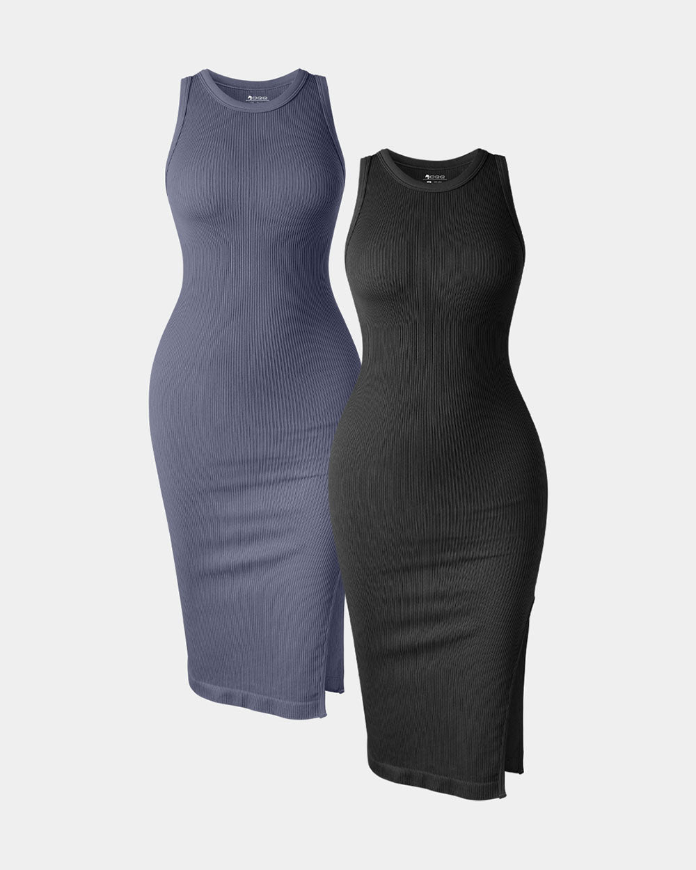 Halter Neck  Split Tank Dresses