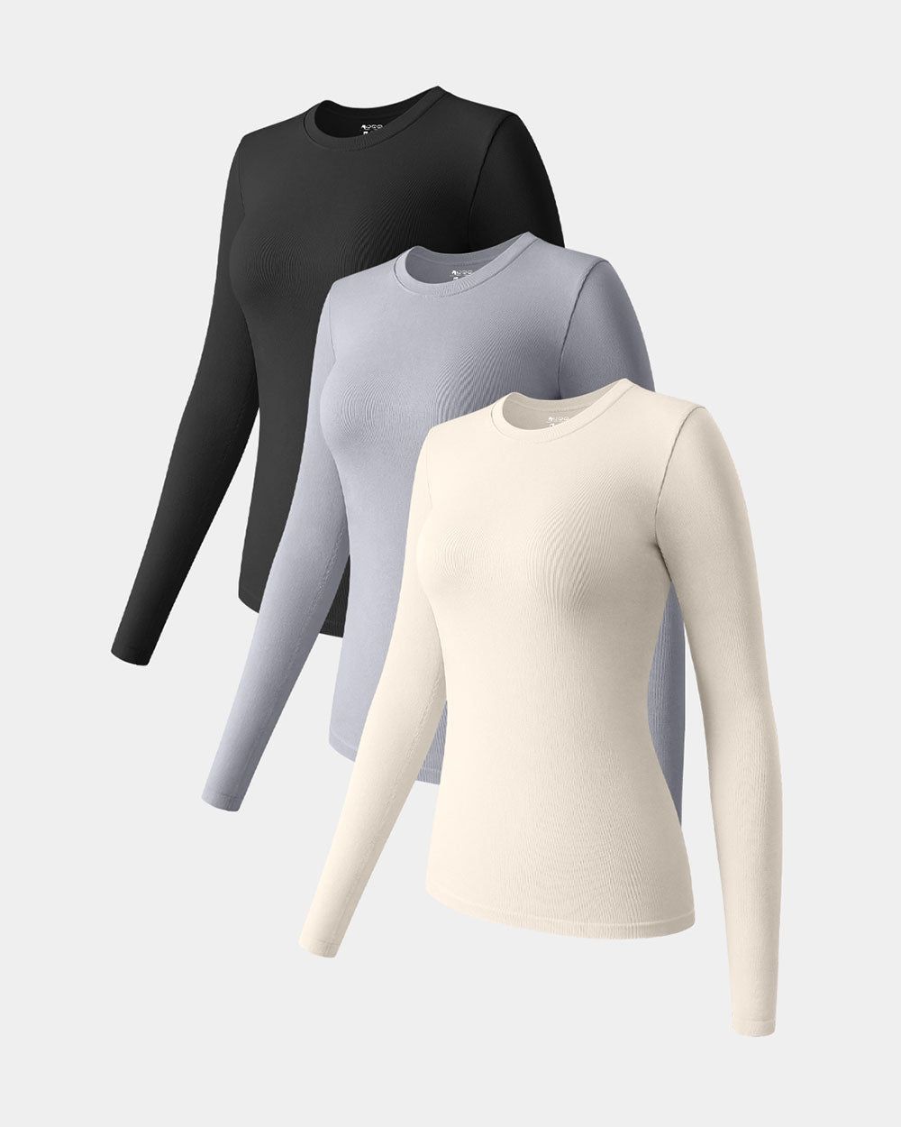 Long Sleeve Crew Neck Tops
