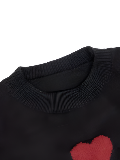 Elora Heart Knit Sweater