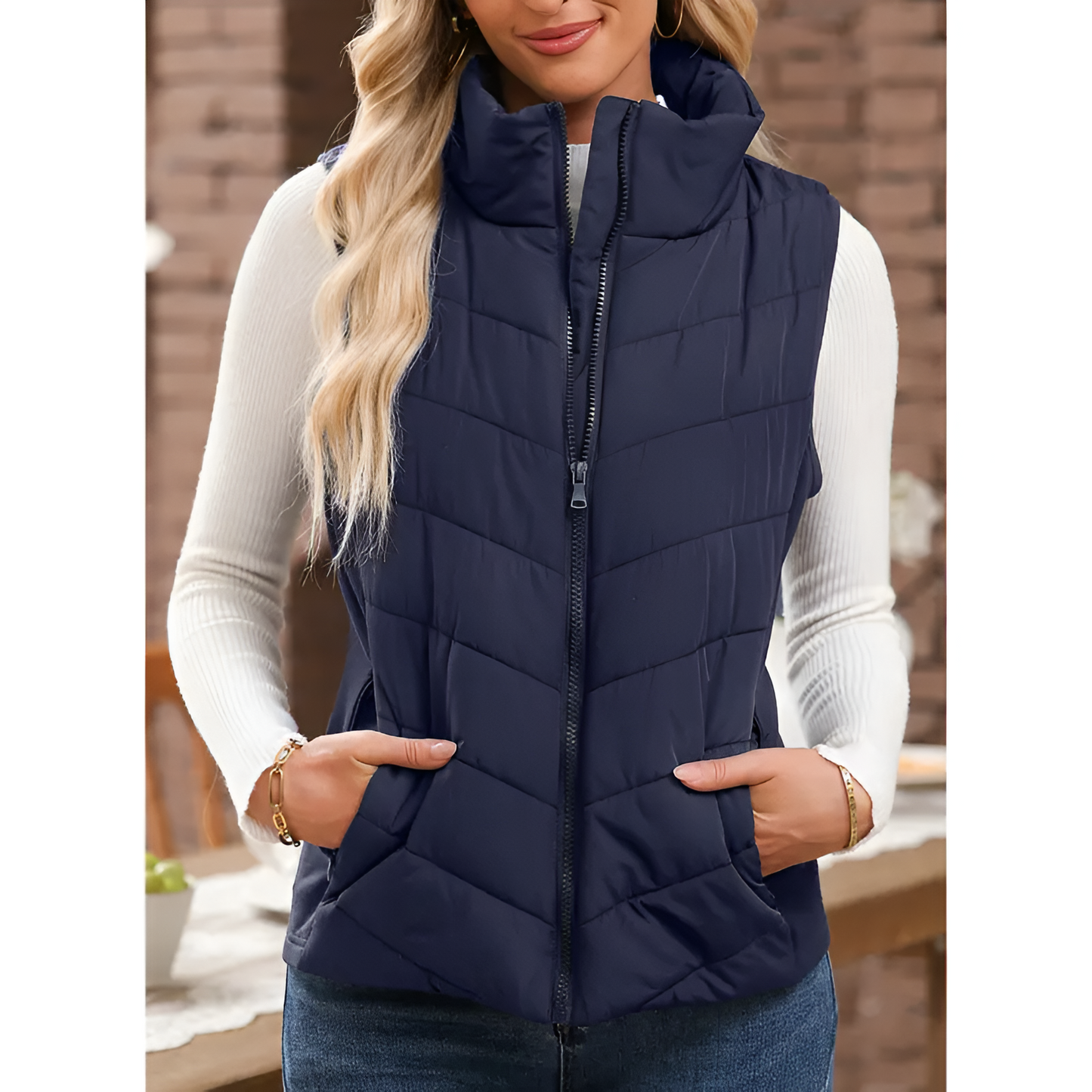 Aveline Quilted Puffer Vest