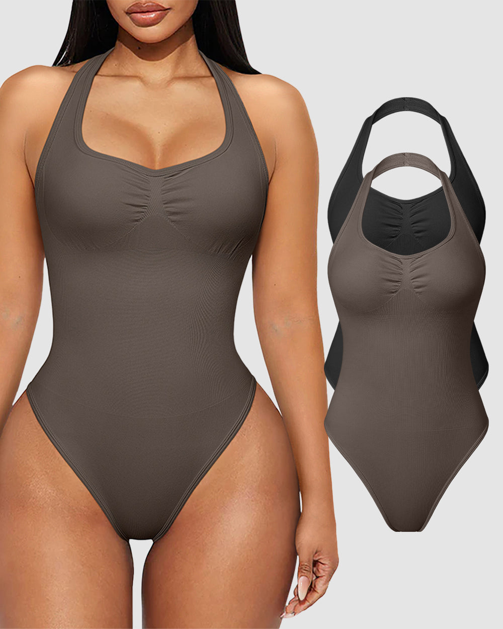 Women's 2 Piece Backless Bodysuits