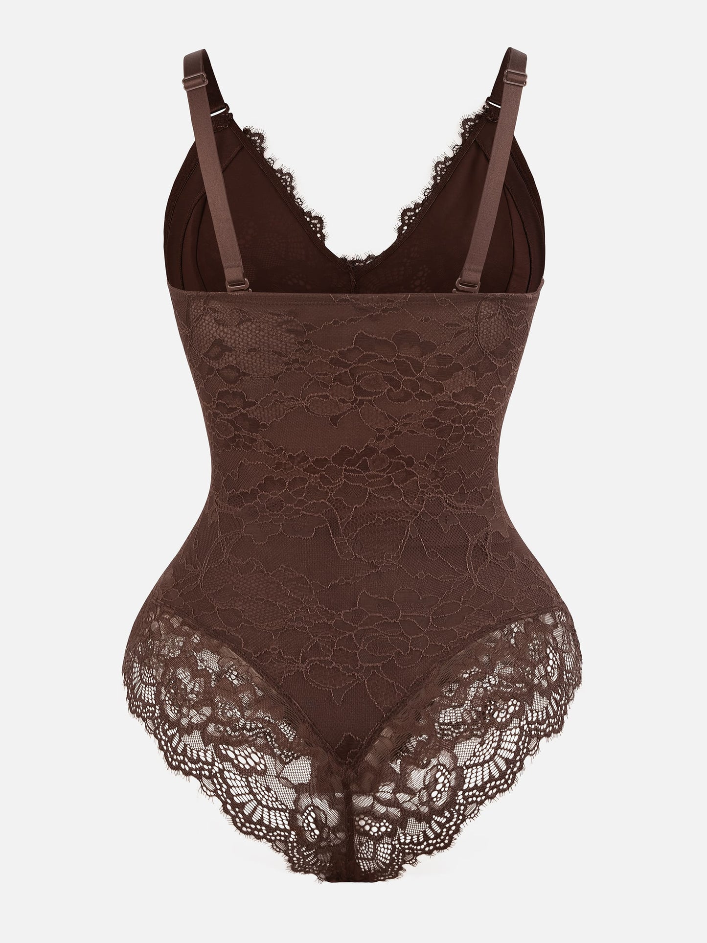 Lace V Neck Full Bodysuit Underwear