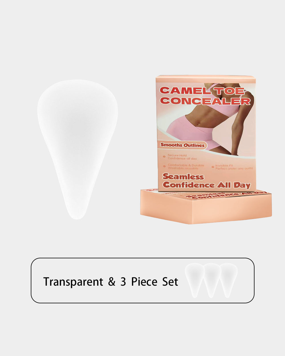 Teardrop-shaped Privacy Pads