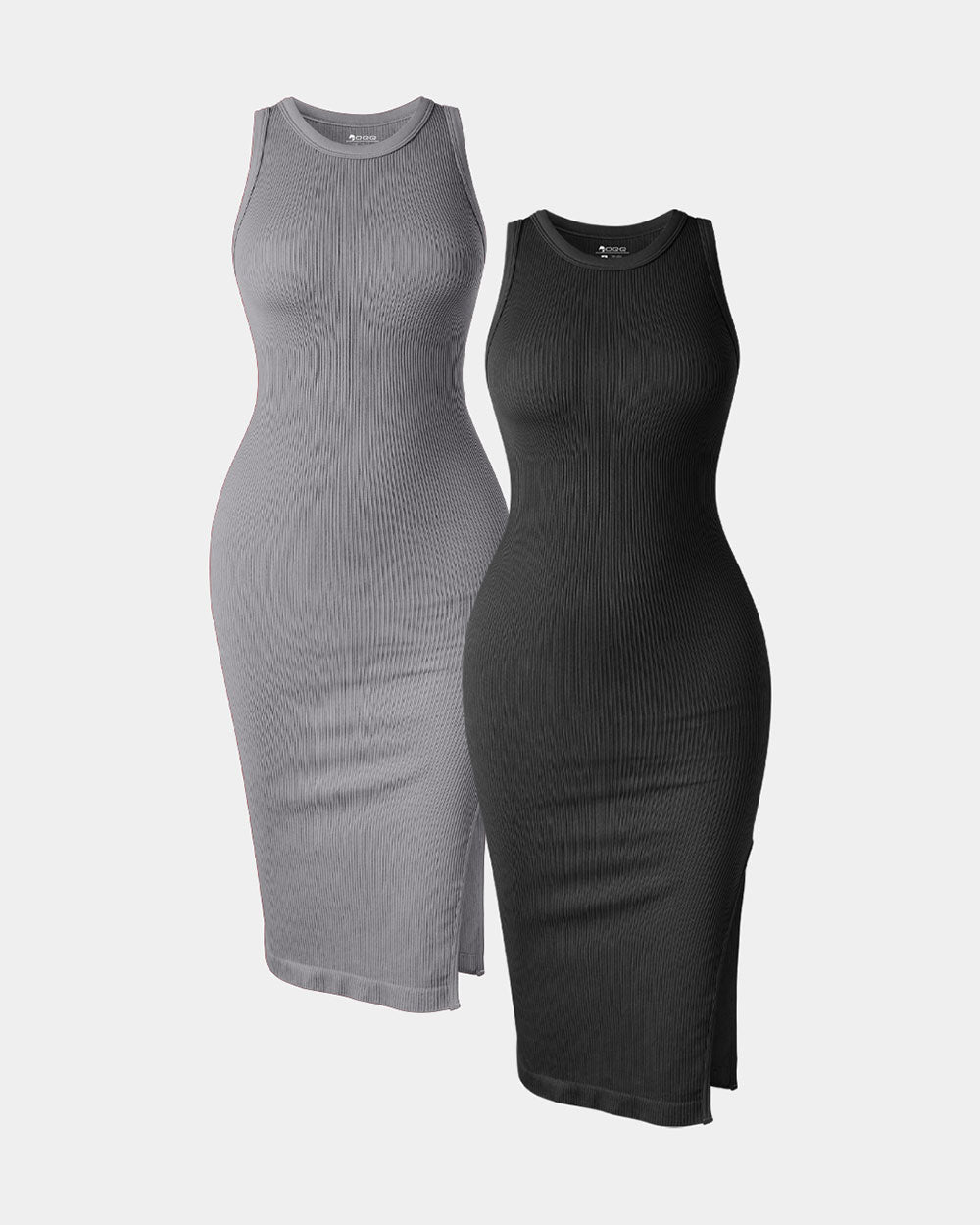 Halter Neck  Split Tank Dresses