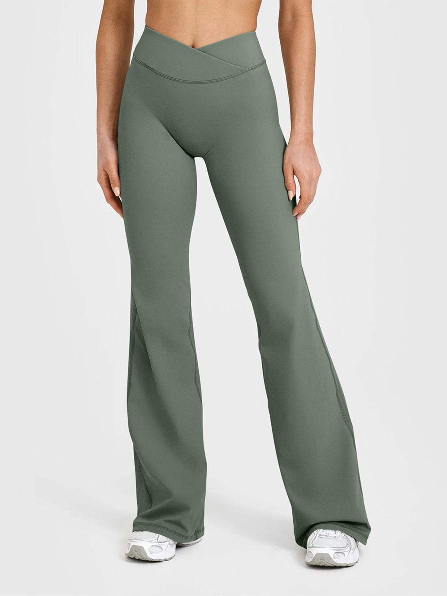 High-Waisted With a Compressive Wrap Waistband Pants