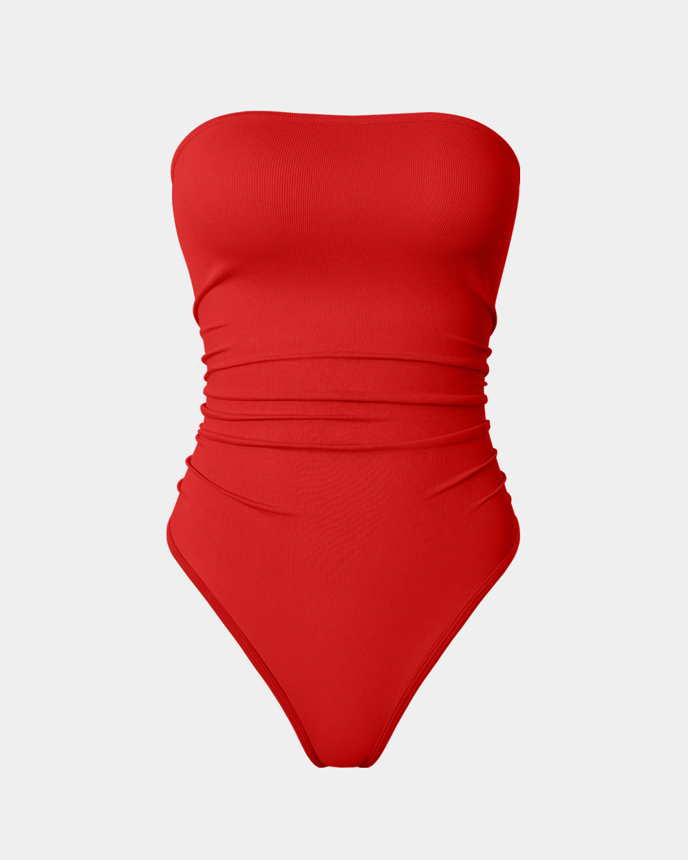 Strapless Ruched Stretch Bodysuits