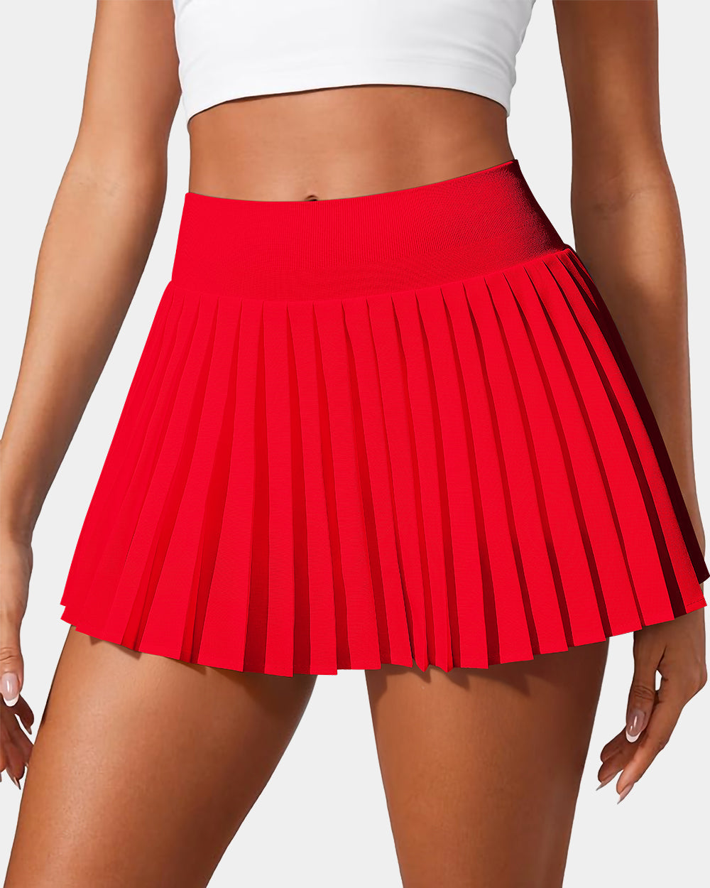 A-Line Pleated Mini Skirts