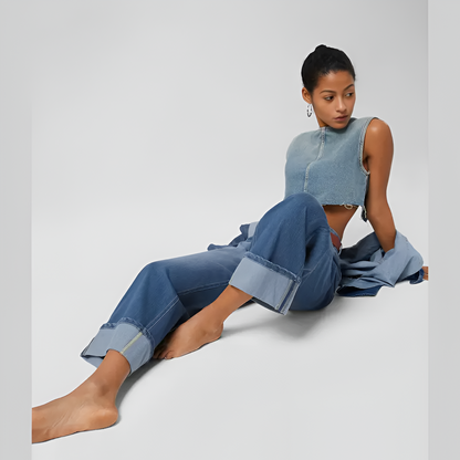 Elora Flex Wide-Leg Jeans